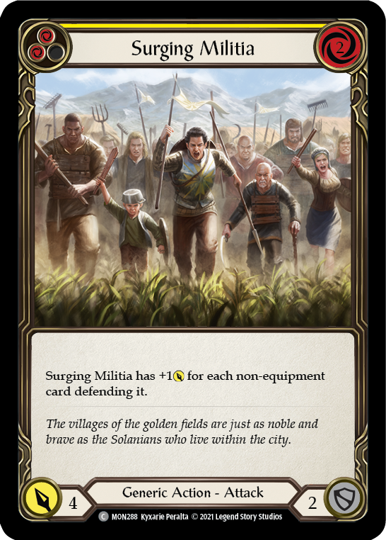 3x Surging Militia (Yellow)