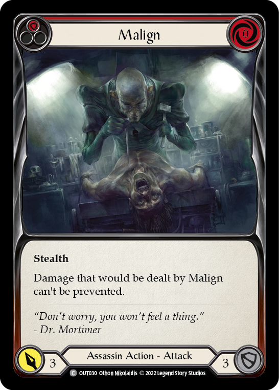 Malign (Red) Rainbow Foil