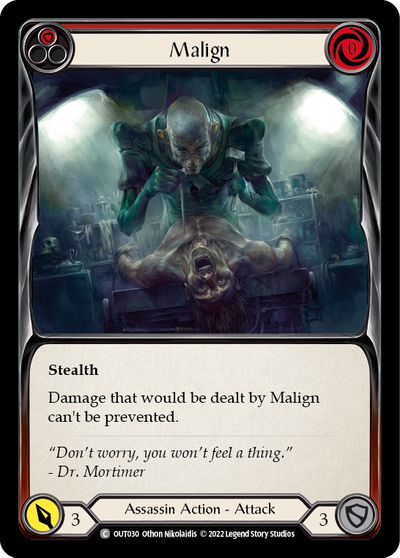 Malign (Red) Rainbow Foil