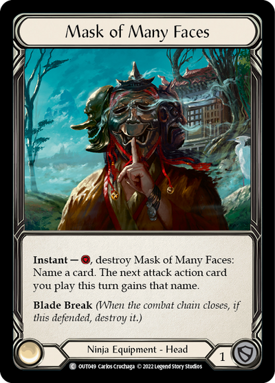 Mask of Many Faces Cold Foil