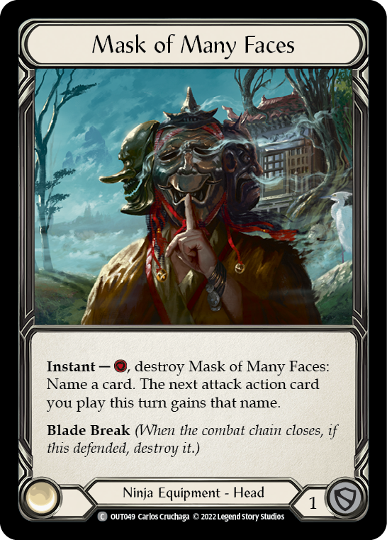 Mask of Many Faces Rainbow Foil