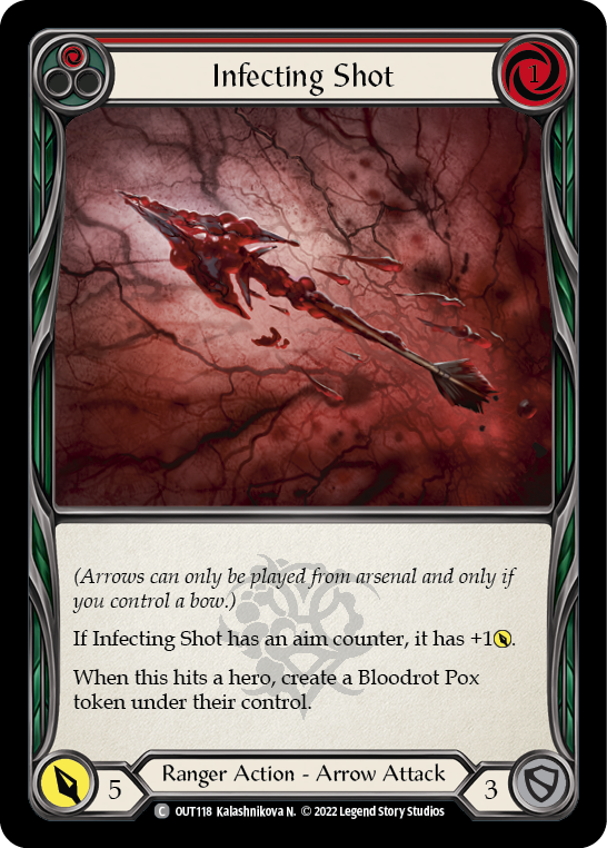 Infecting Shot (Red) Rainbow Foil