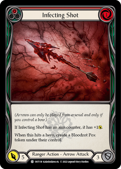 Infecting Shot (Red) Rainbow Foil