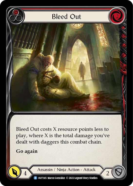 Bleed Out (Red) Rainbow Foil