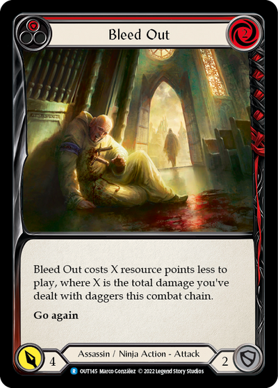 Bleed Out (Red) Rainbow Foil