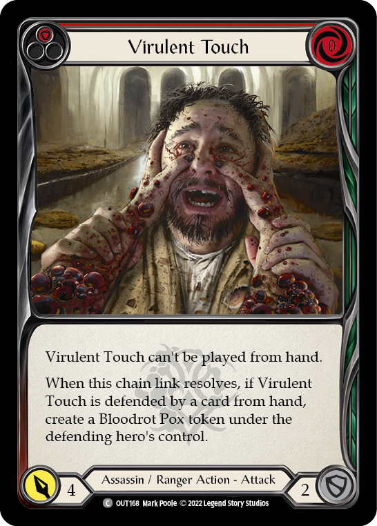 Virulent Touch (Red) Rainbow Foil