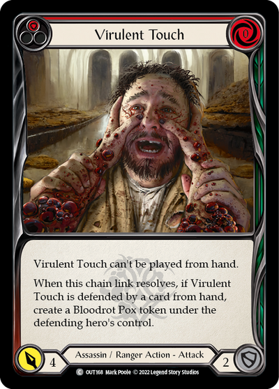 Virulent Touch (Red) Rainbow Foil