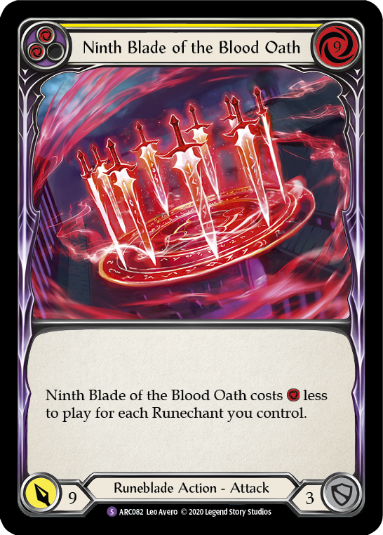 Ninth Blade of the Blood Oath Rainbow Foil (Unlimited)