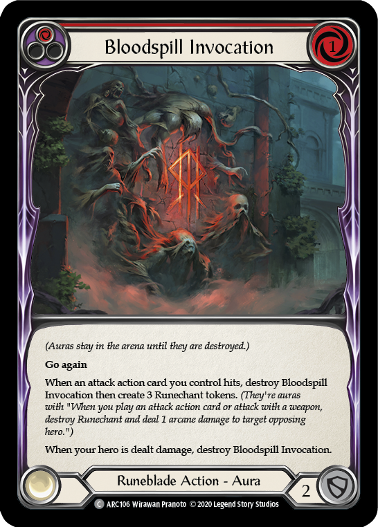 3x Bloodspill Invocation (Red) (Unlimited)