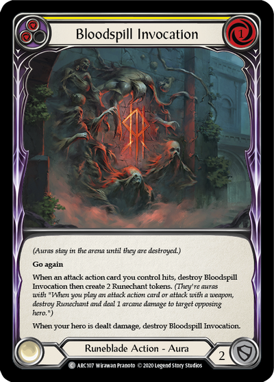 3x Bloodspill Invocation (Yellow) (Unlimited)