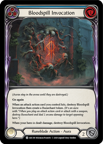 3x Bloodspill Invocation (Blue) (Unlimited)