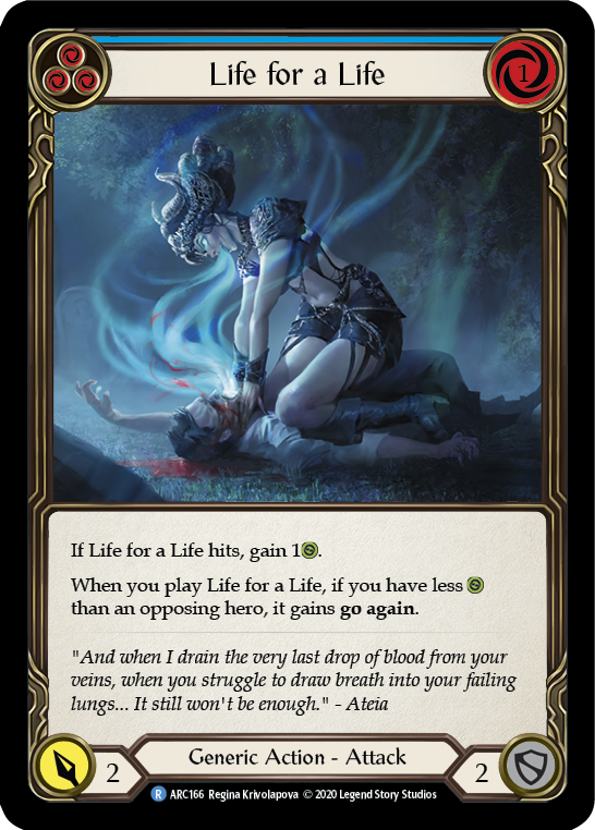 Life for a Life (Blue) Rainbow Foil (Unlimited)