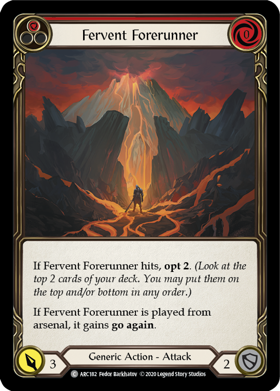 Fervent Forerunner (Red) Rainbow Foil (Unlimited)