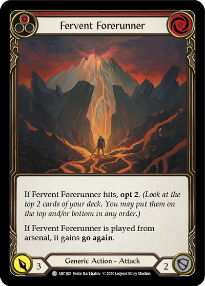 Fervent Forerunner (Red) Rainbow Foil (Unlimited)