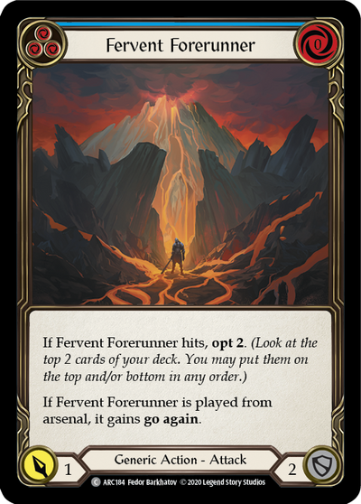 Fervent Forerunner (Blue) Rainbow Foil (Unlimited)