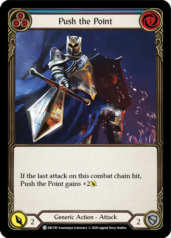 Push the Point (Blue) Rainbow Foil (Unlimited)