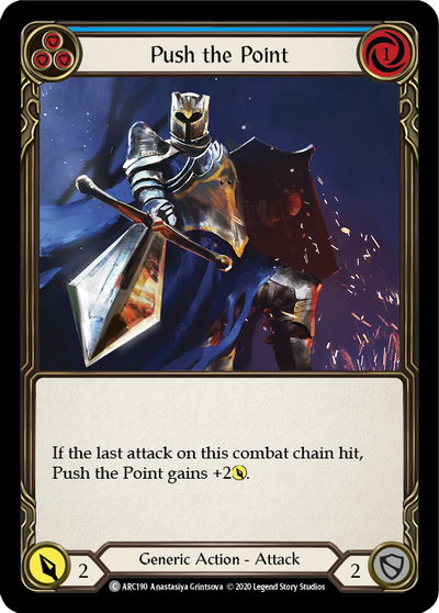 Push the Point (Blue) Rainbow Foil (Unlimited)