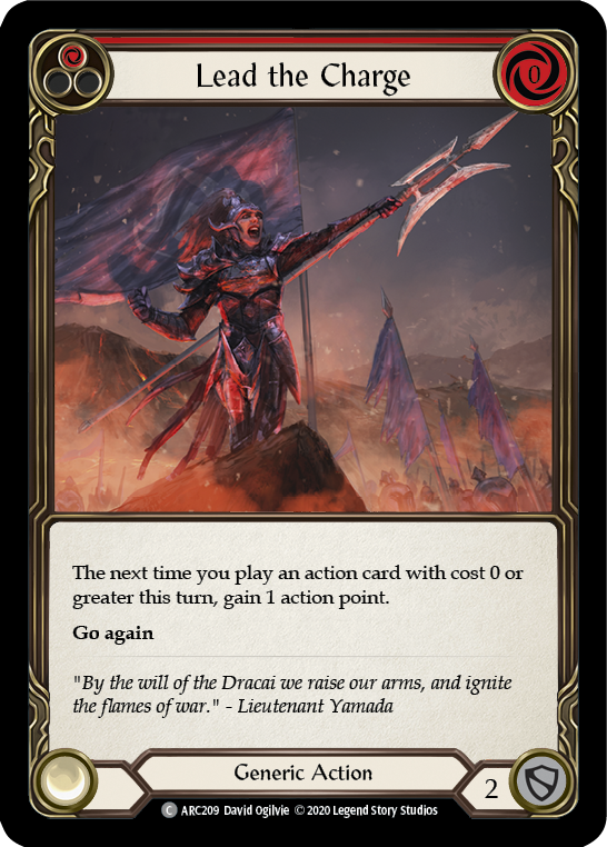 Lead the Charge (Red) Rainbow Foil (Unlimited)