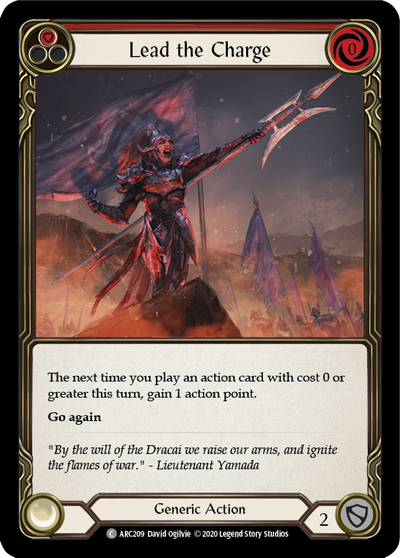 Lead the Charge (Red) Rainbow Foil (Unlimited)