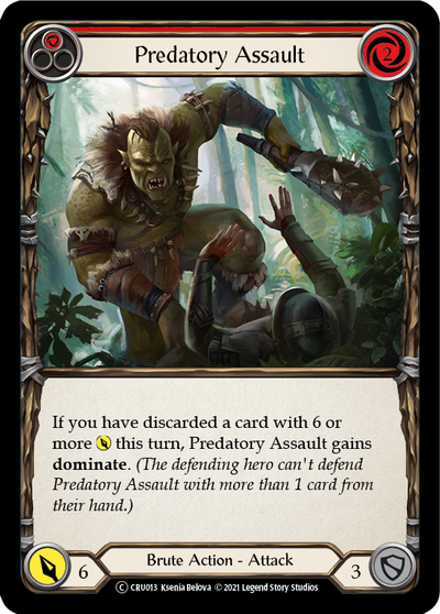 3x Predatory Assault (Red) (Unlimited)