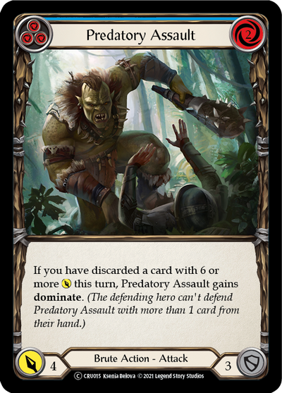 3x Predatory Assault (Blue) (Unlimited)