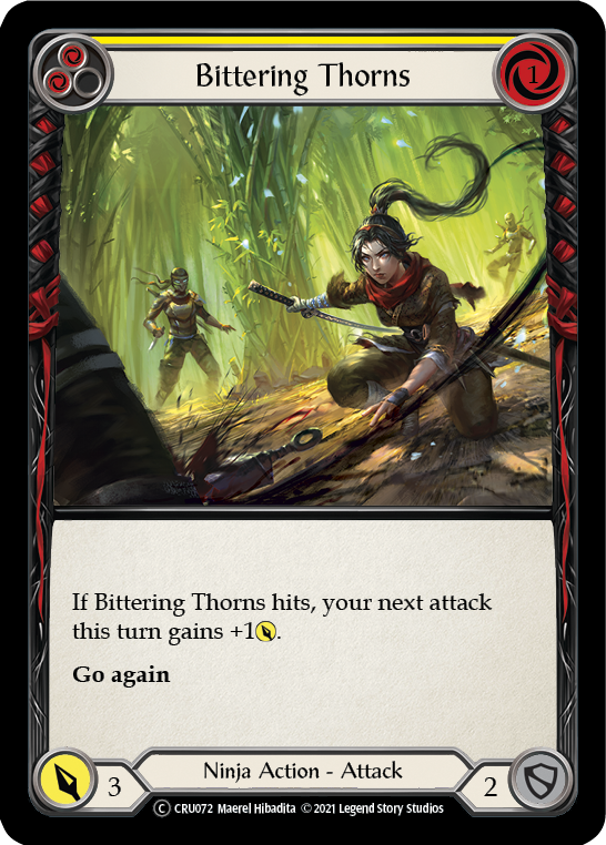 Bittering Thorns Rainbow Foil (Yellow) (Unlimited)