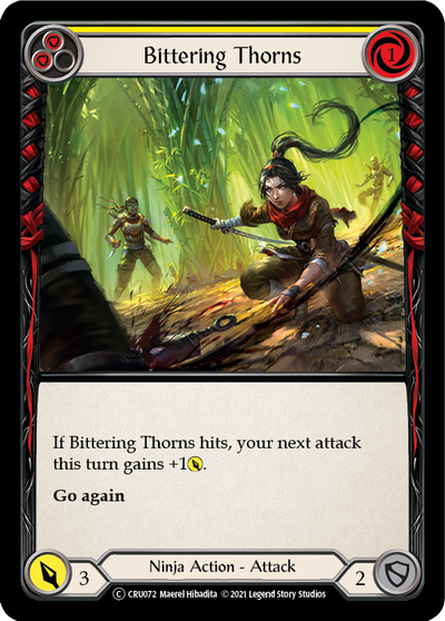 Bittering Thorns Rainbow Foil (Yellow) (Unlimited)