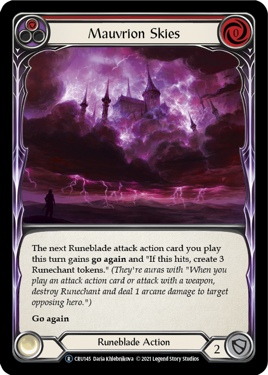 Mauvrion Skies (Red) Rainbow Foil (Unlimited)