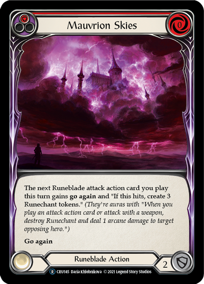 Mauvrion Skies (Red) Rainbow Foil (Unlimited)