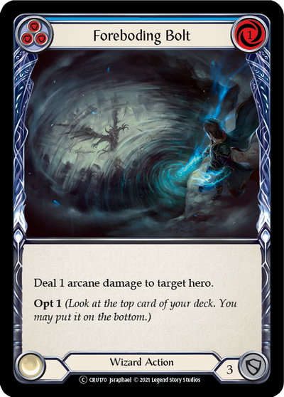 Foreboding Bolt (Blue) Rainbow Foil (Unlimited)