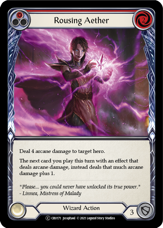 Rousing Aether (Red) Rainbow Foil (Unlimited)