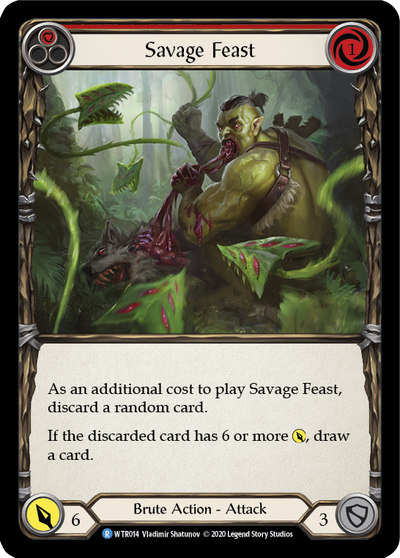 3x Savage Feast (Red) (Unlimited)