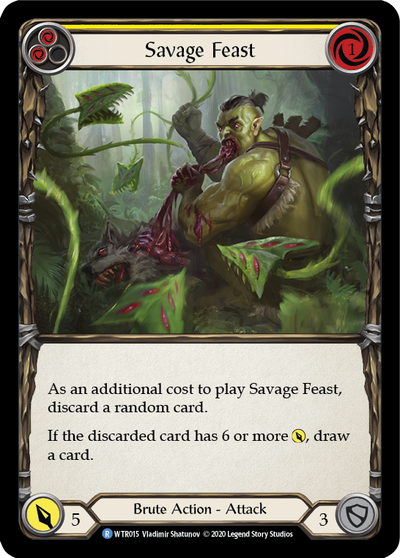 Savage Feast (Yellow) Rainbow Foil (Unlimited)