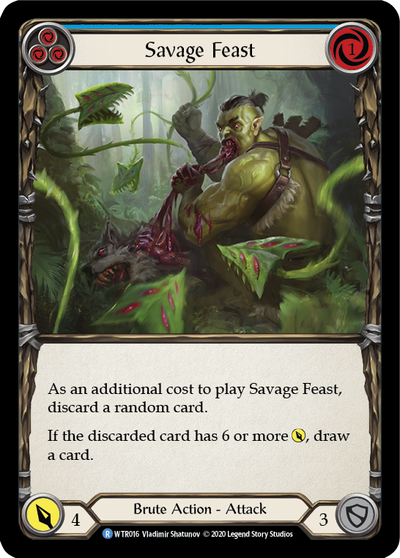 Savage Feast (Blue) Rainbow Foil (Unlimited)