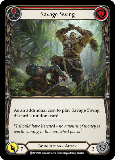 3x Savage Swing (Red) (Unlimited)