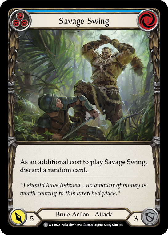 3x Savage Swing (Blue) (Unlimited)