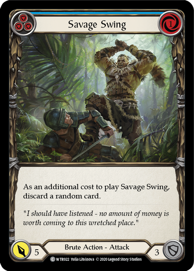 3x Savage Swing (Blue) (Unlimited)