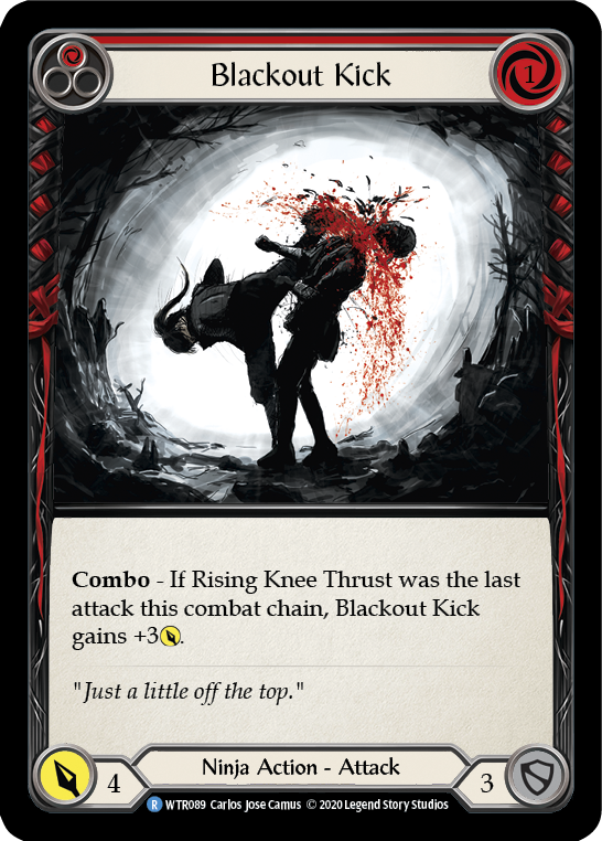 Blackout Kick (Red) Rainbow Foil (Unlimited)