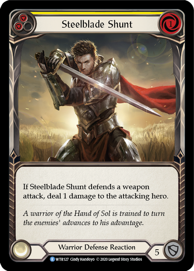 Steelblade Shunt (Yellow) Rainbow Foil (Unlimited)