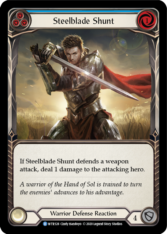 Steelblade Shunt (Blue) Rainbow Foil (Unlimited)