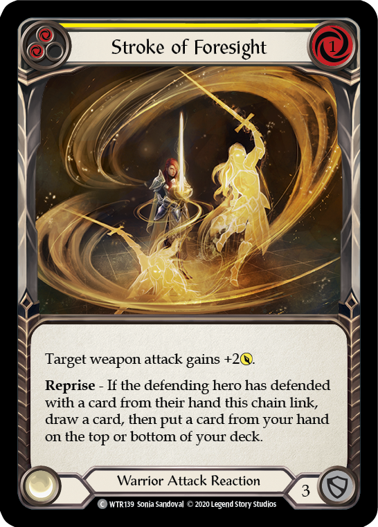 Stroke of Foresight (Yellow) Rainbow Foil (Unlimited)