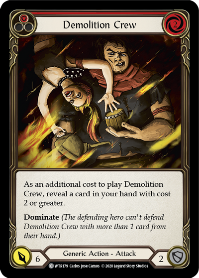 Demolition Crew (Red) Rainbow Foil (Unlimited)