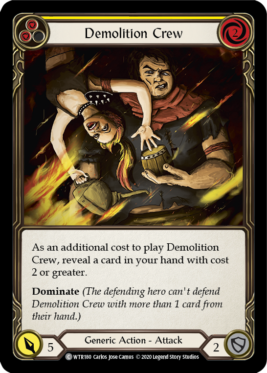 Demolition Crew (Yellow) Rainbow Foil (Unlimited)