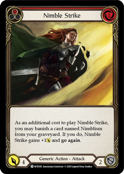 Nimble Strike (Red) Rainbow Foil (Unlimited)