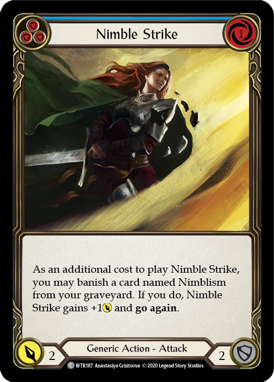 Nimble Strike (Blue) Rainbow Foil (Unlimited)