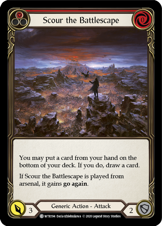 3x Scour the Battlescape (Red) (Unlimited)