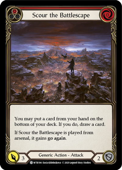 3x Scour the Battlescape (Red) (Unlimited)