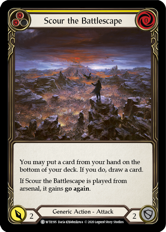 Scour the Battlescape (Yellow) Rainbow Foil (Unlimited)