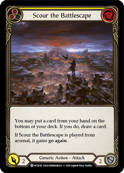 Scour the Battlescape (Yellow) Rainbow Foil (Unlimited)