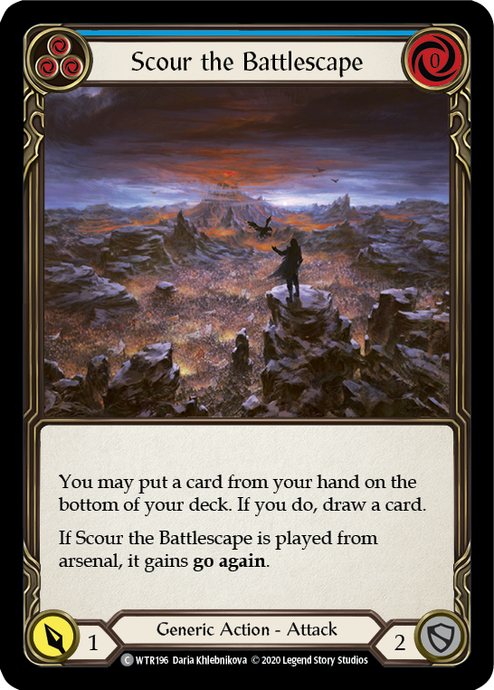 3x Scour the Battlescape (Blue) (Unlimited)